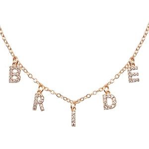 BRIDE clasp necklace